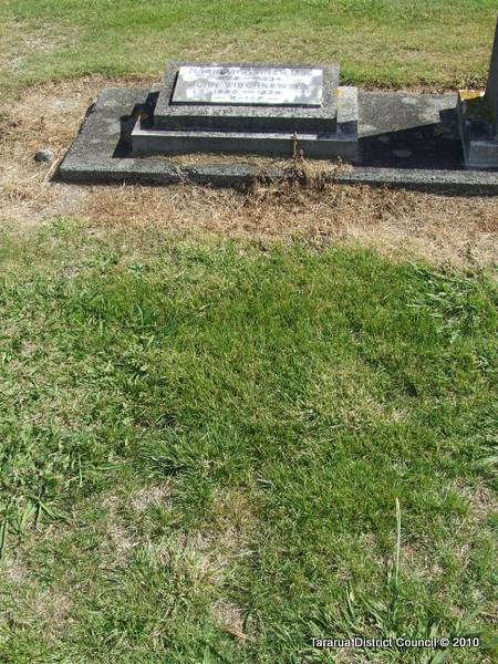 Cemetery Record Details | Tararua District Council