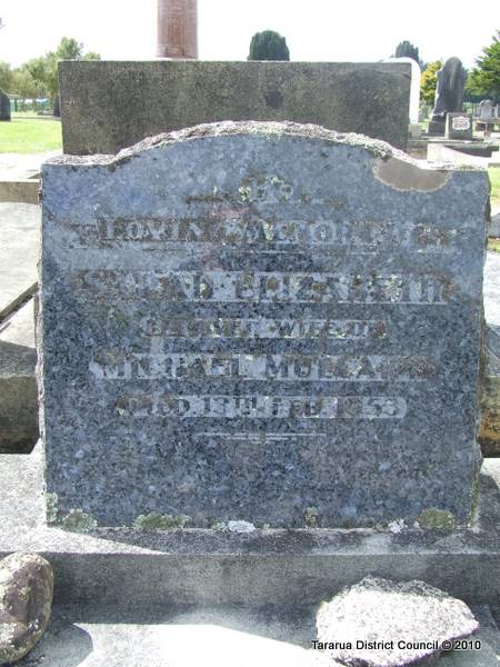 Cemetery Record Details | Tararua District Council